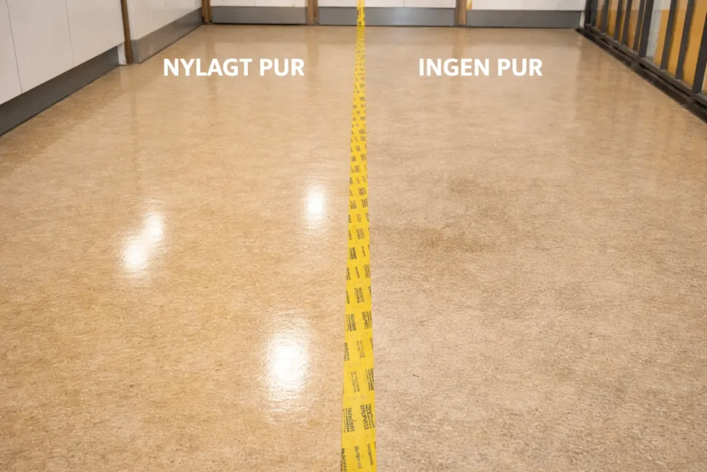 Nylagt pur vs ingen pur